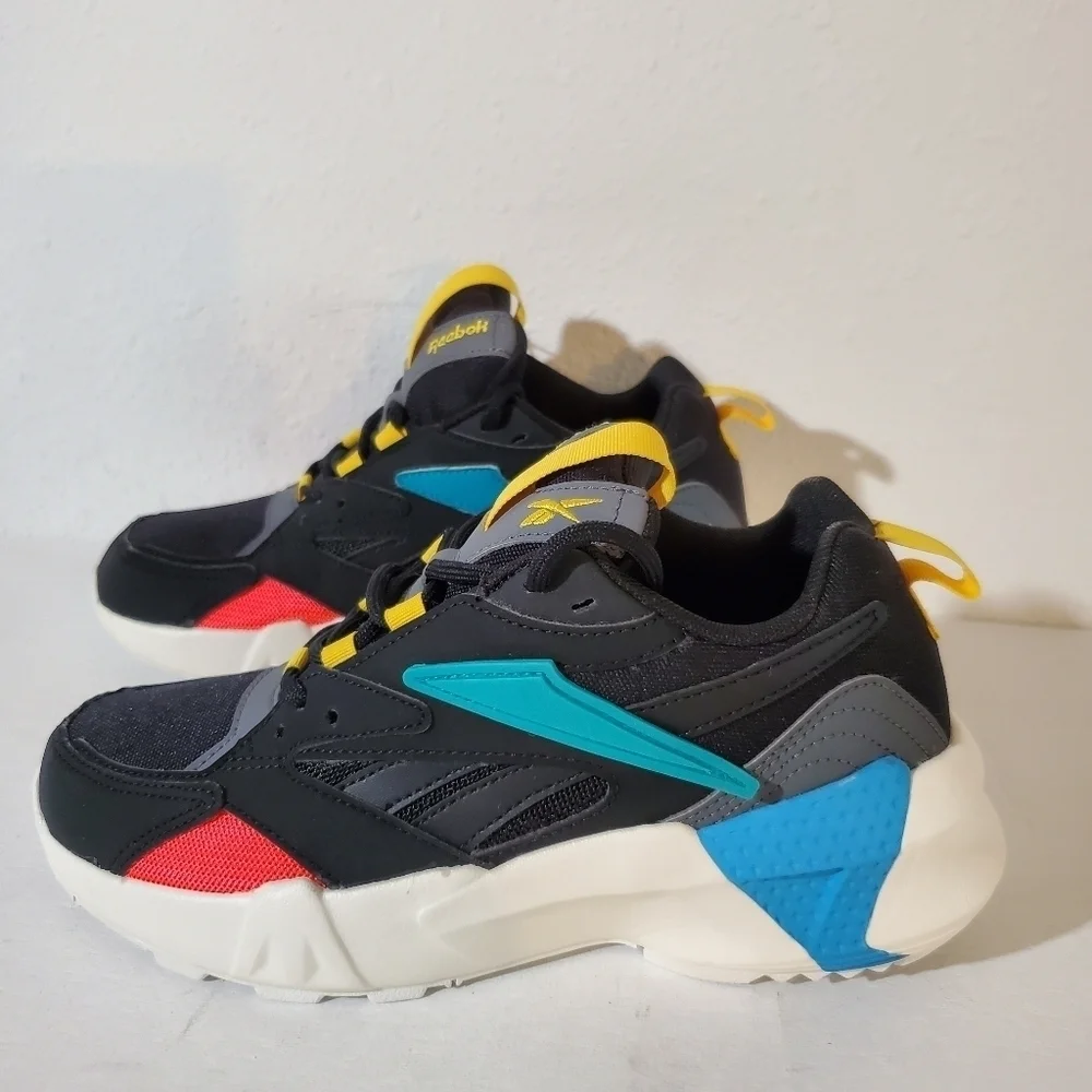 NEW Reebok Hexalite Women's Yellow/Blue Sneakers